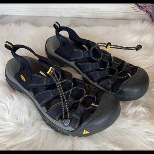 Keen Newport H3 Black Men's Nylon Bungie Hiking Sandals 11